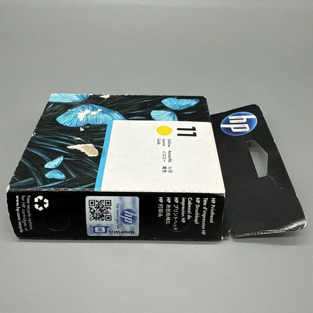 HP 11 Yellow Printhead C4813A Genuine OEM DesignJet 500 800 Sealed Exp 09/2015